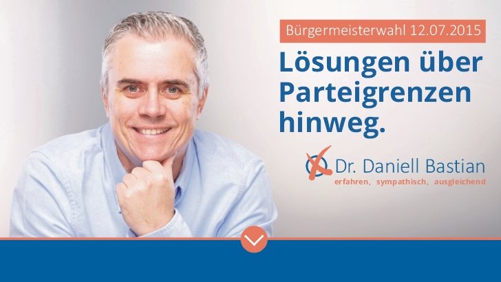 Dr. Daniell Bastian, Kandidat für die Bürgermeisterwahl in Seligenstadt am 12.07.2015