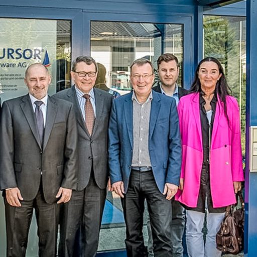 Besuchergruppe bei der Cursor Software AG in Gießen.