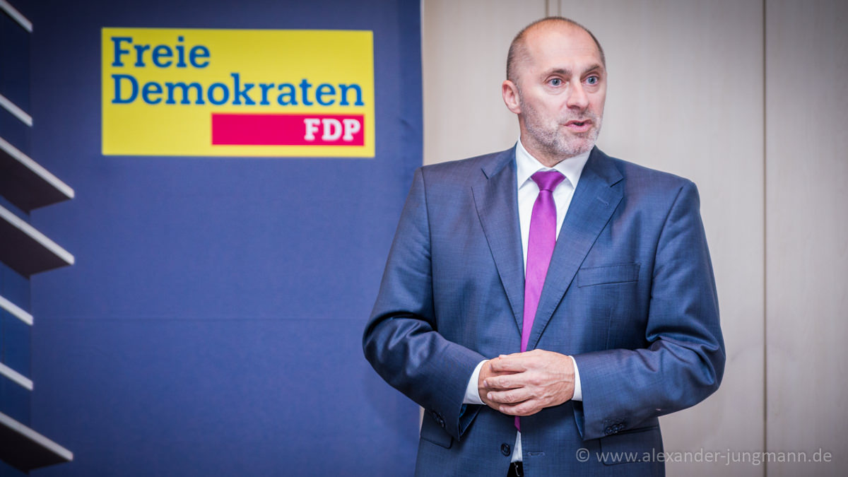 René Rock, Spitzenkandidat der hessischen FDP zur Landtagswahl 2018.